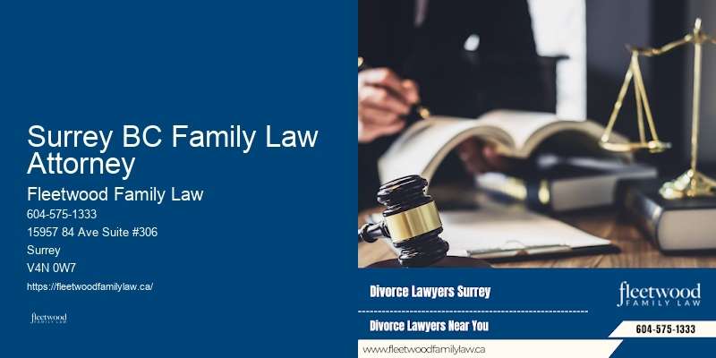 Divorce and Child Custody Lawyer Surrey BC Family Law Attorney
