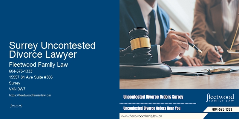 Surrey Uncontested Divorce Lawyer Family Law Consultation