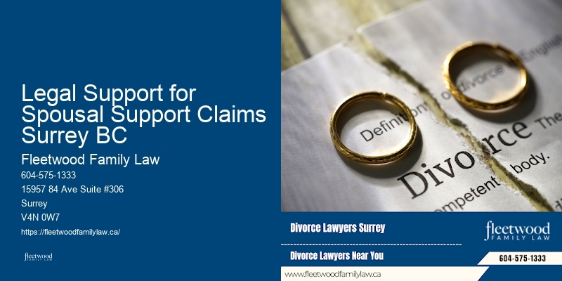 Legal Support for Spousal Support Claims Surrey BC BC Family Law Specialists