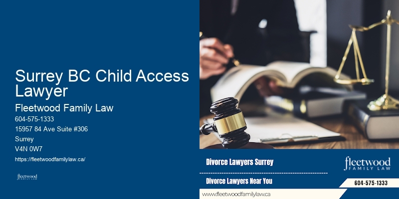 Surrey BC Child Access Lawyer BC Family Law Legal Advice