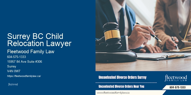 Parental Responsibility Legal Advice Surrey BC Child Relocation Lawyer BC
