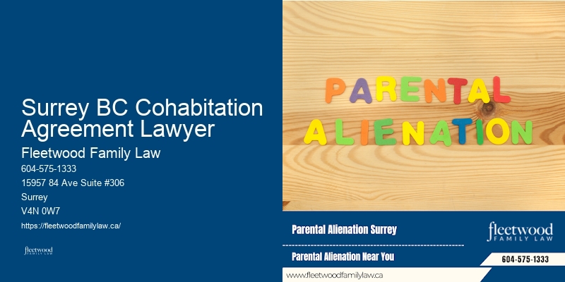 Surrey BC Cohabitation Agreement Lawyer BC Divorce Arbitration Lawyer