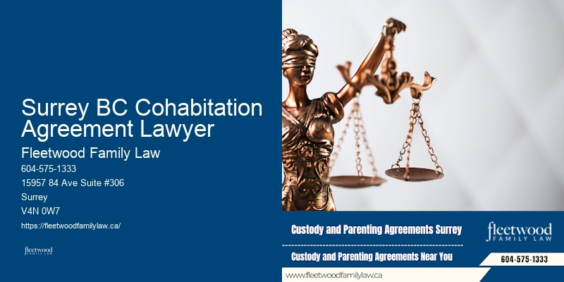 Surrey BC Cohabitation Agreement Lawyer BC Custody Agreement Lawyer
