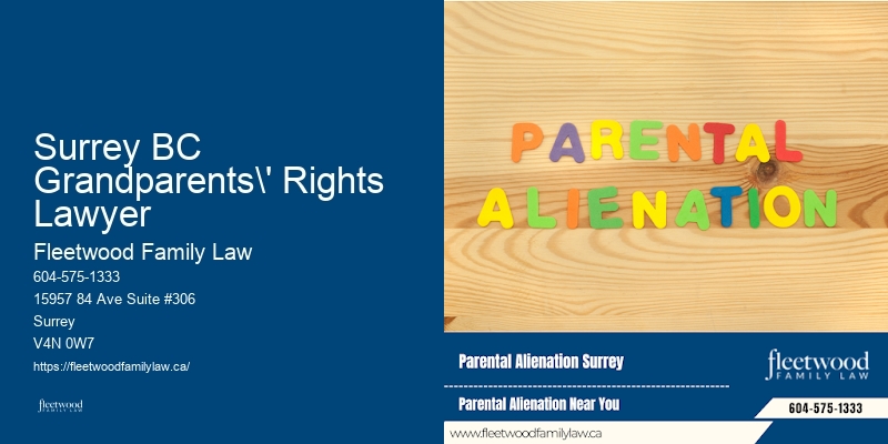 Child Visitation Legal Services Surrey BC Grandparents' Rights Lawyer BC