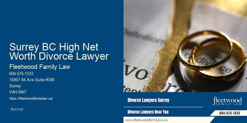 Surrey BC High Net Worth Divorce Lawyer family mediation experts