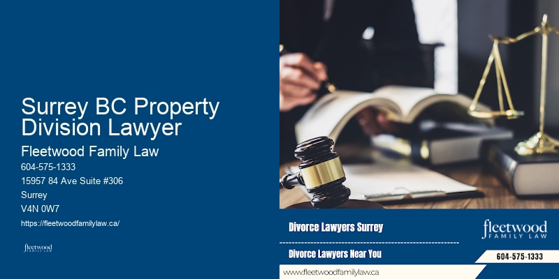 Child Support Lawyer Surrey BC Property Division Lawyer BC