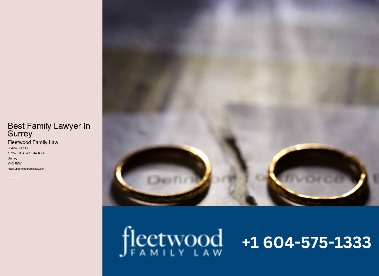 Surrey's dedicated family lawyer for prompt legal assistance