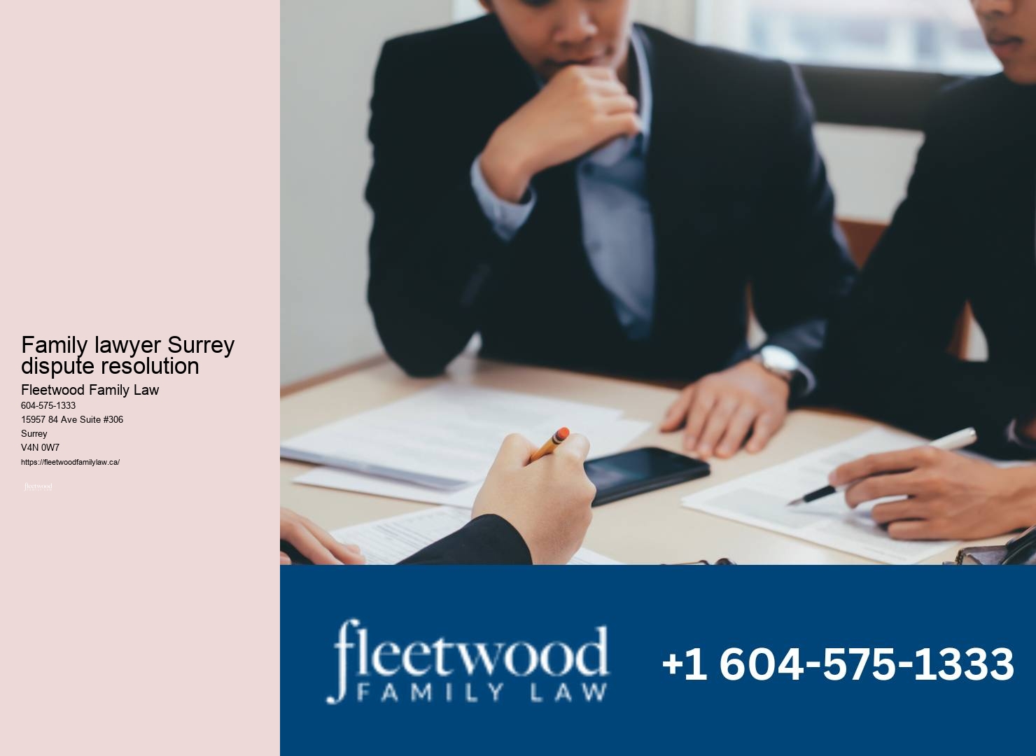 Comprehensive family lawyer services in Surrey