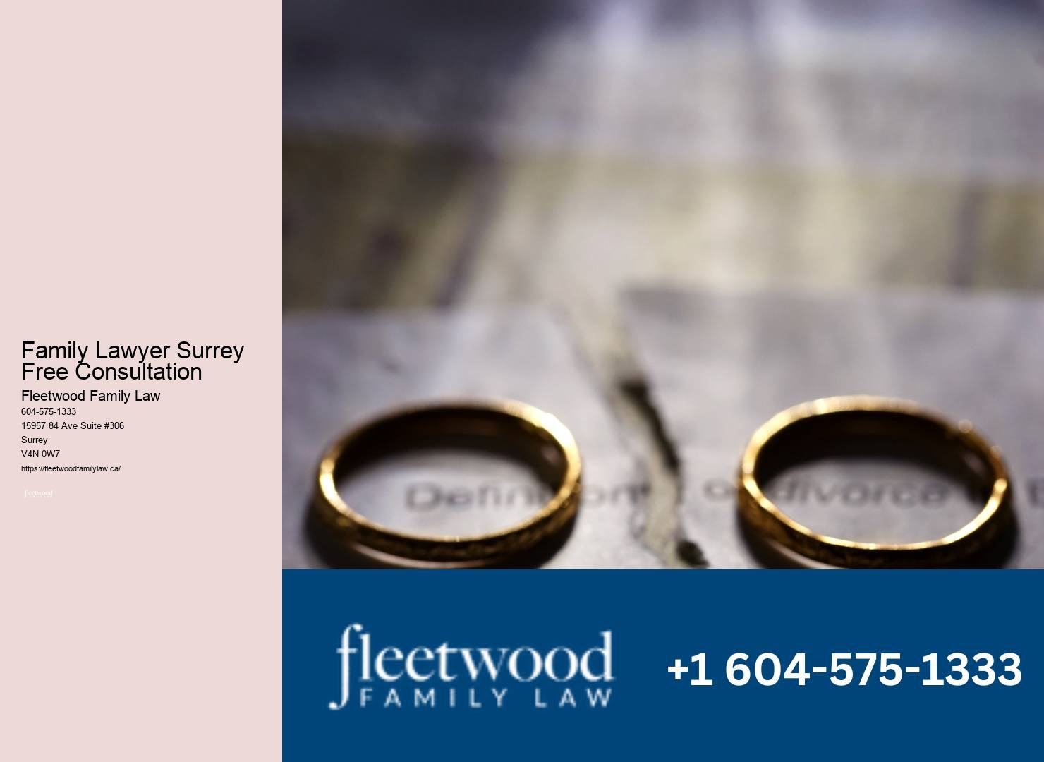 Family lawyer fee outlines