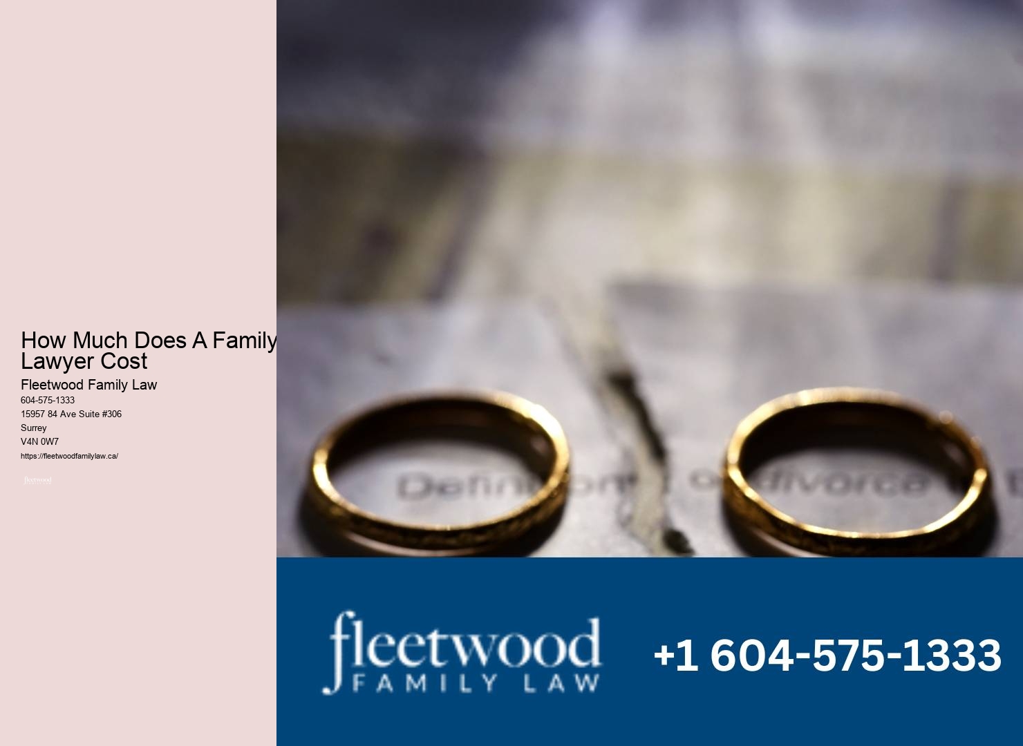 Family lawyer fee justification