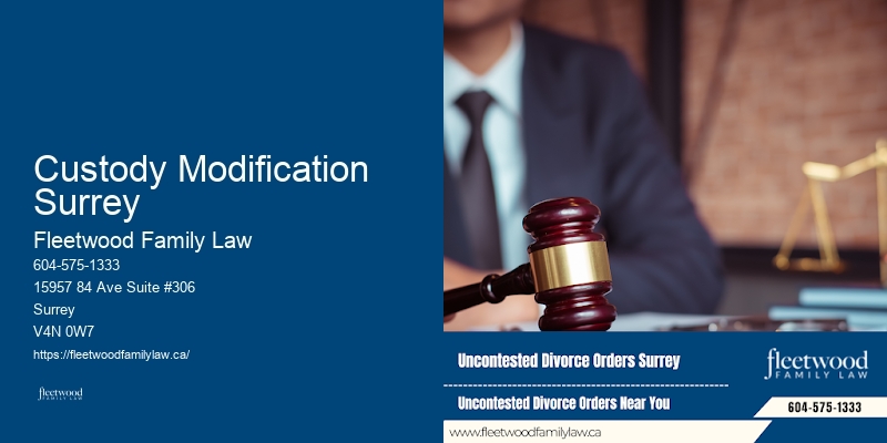 Custody Modification Surrey