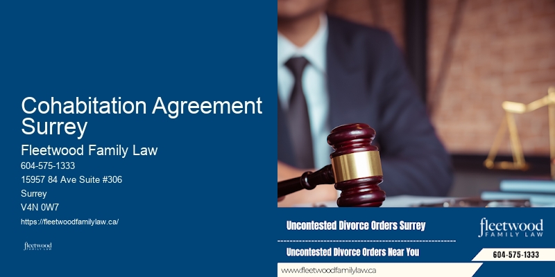 Cohabitation Agreement Surrey