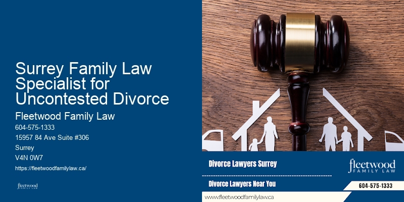 Surrey Family Law Specialist for Uncontested Divorce