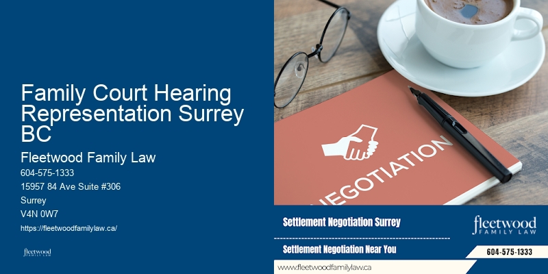 Family Court Hearing Representation Surrey BC