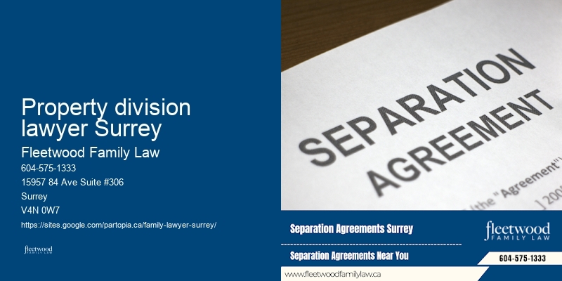 Property division lawyer Surrey
