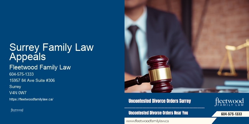 Surrey Family Law Appeals