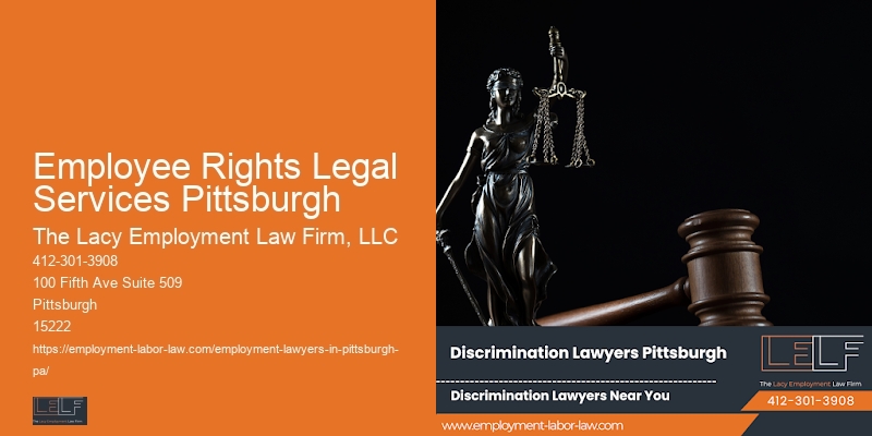 Employee Rights Legal Services Pittsburgh Employment Law Consultation Services