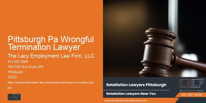 Top Pittsburgh Pa Wrongful Termination Lawyer Employee Rights Attorney