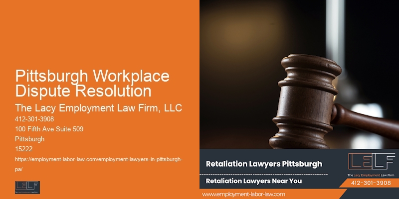 Workplace Attorney Consultation Pittsburgh Workplace Dispute Resolution