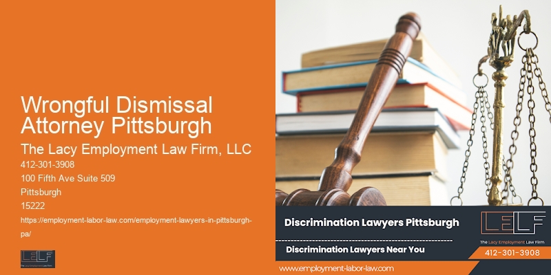 Employee Protection Lawyer Wrongful Dismissal Attorney Pittsburgh