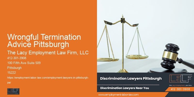 Trusted Wrongful Termination Attorney Wrongful Termination Advice Pittsburgh
