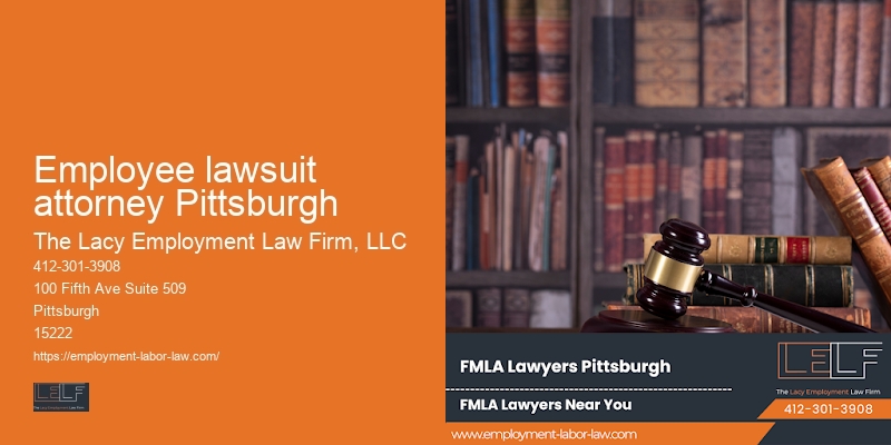 Employee lawsuit attorney Pittsburgh employment lawyer reviews