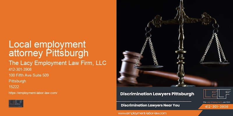 Local employment attorney Pittsburgh wrongful termination legal advice