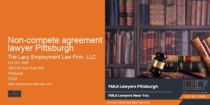 Non-compete agreement lawyer Pittsburgh job discrimination legal help