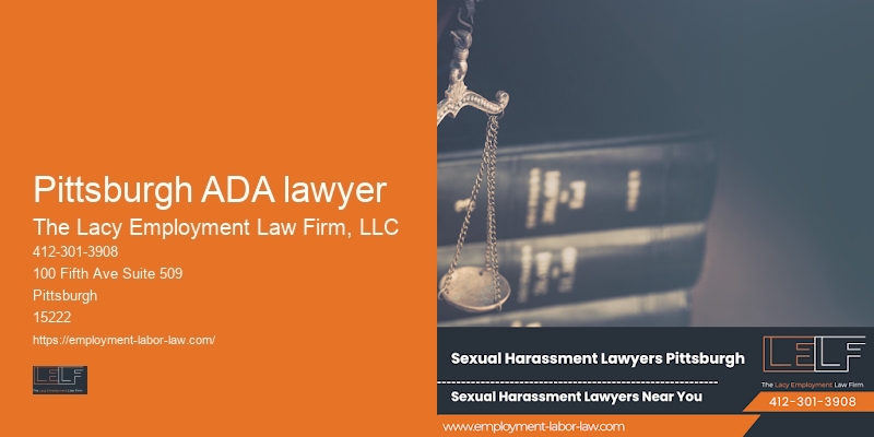 Employment attorney services Pittsburgh ADA lawyer