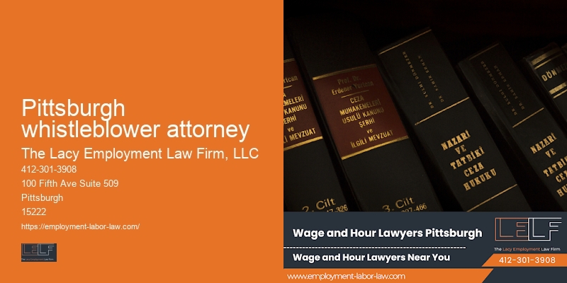 Pittsburgh whistleblower attorney non-compete lawyer