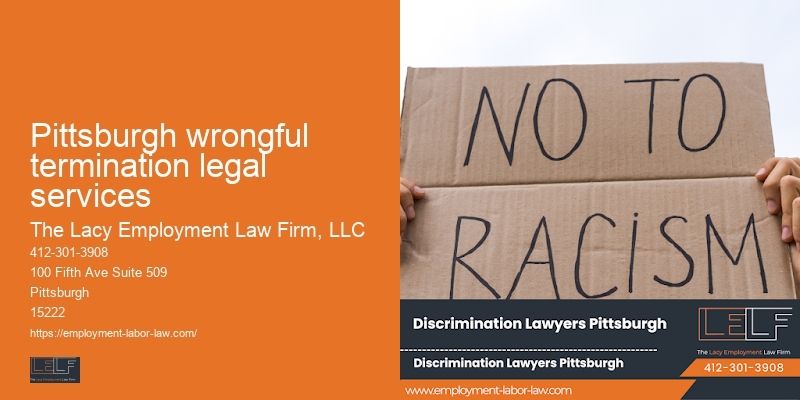 Employment law solutions Pittsburgh wrongful termination legal services