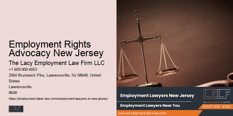 Employment Law Representation Employment Rights Advocacy New Jersey