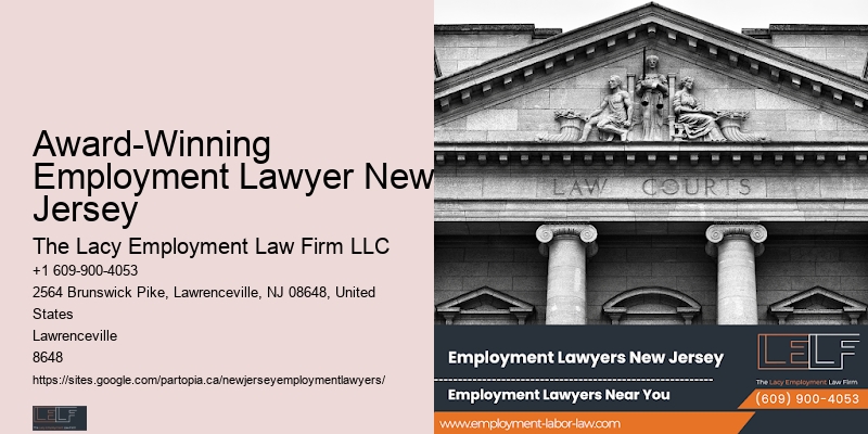Award-Winning Employment Lawyer New Jersey