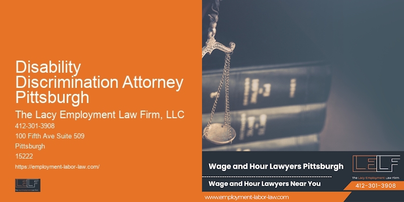 Disability Discrimination Attorney Pittsburgh wrongful termination defense lawyer