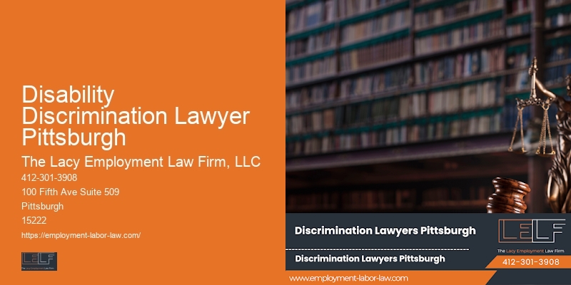 Employee advocacy attorney Disability Discrimination Lawyer Pittsburgh