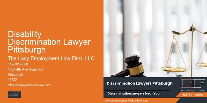 Employment law expert Disability Discrimination Lawyer Pittsburgh