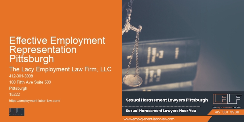 Effective Employment Representation Pittsburgh employment law resource