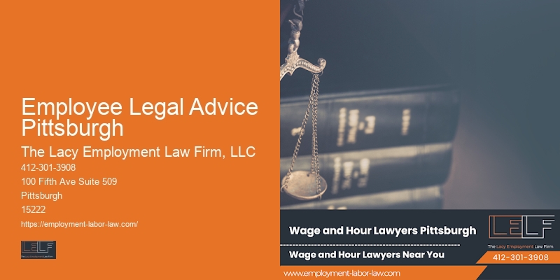 Employee Legal Advice Pittsburgh Lawyer for Job Retention Legal Advice