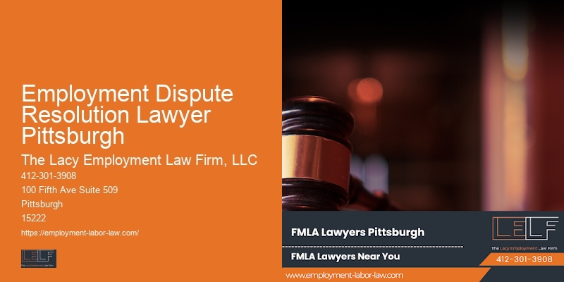 Workplace safety legal counsel Employment Dispute Resolution Lawyer Pittsburgh
