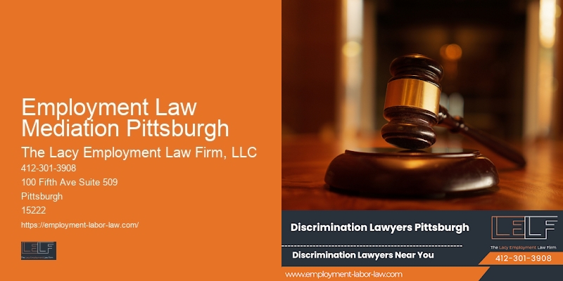 Employment Law Mediation Pittsburgh workplace discrimination legal advice