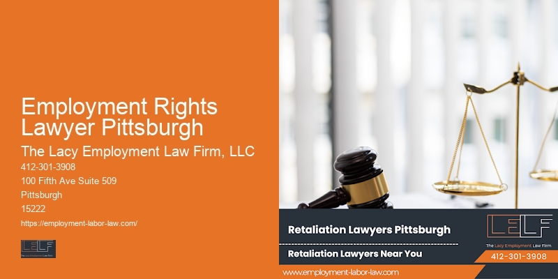 Employee Lawsuit Legal Services in Employment Rights Lawyer Pittsburgh