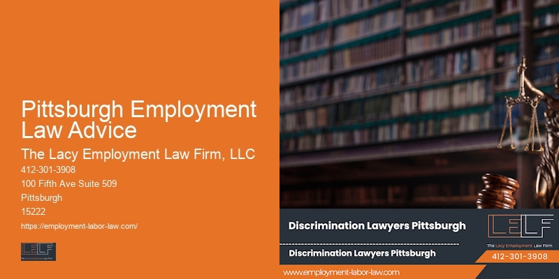 Pittsburgh Employment Law Advice Lawyer for Wrongful Termination Claims