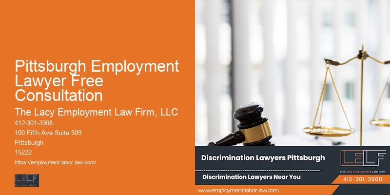 Pittsburgh Employment Lawyer Free Consultation Lawyer for Workplace Discrimination Issues