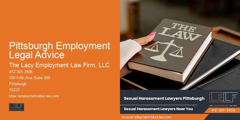Legal counsel for Pittsburgh Employment Legal Advice workers