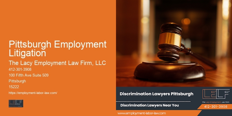 Lawyer for Employee Compensation Issues in Pittsburgh Employment Litigation