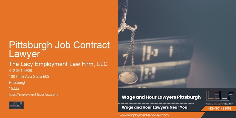 Pittsburgh Job Contract Lawyer non-compete agreement attorney