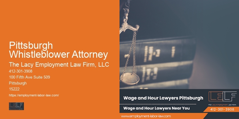 Legal Services for Employment in Pittsburgh Whistleblower Attorney