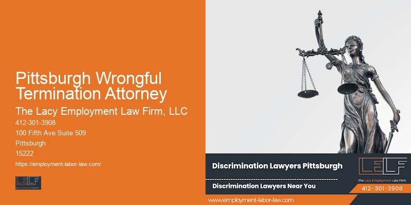 Employee rights attorney Pittsburgh Wrongful Termination Attorney PA