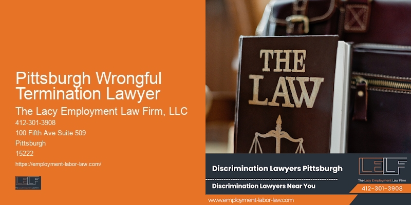 Employment Law Consultation Free Pittsburgh Wrongful Termination Lawyer