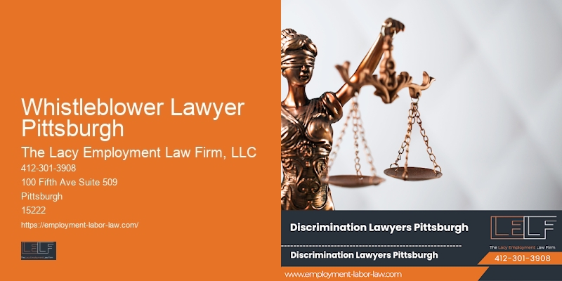 Whistleblower Lawyer Pittsburgh Lawyer for Wrongful Termination Claims